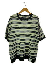 【中古】CAMBIO◆Random Border Loose Summer Knit Pullover/Tシャツ/PF-231-010【メンズウェア】