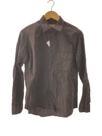 【中古】BROWN by 2-tacs◆長袖シャツ/--/ウール/BRW/無地【メンズウェア】