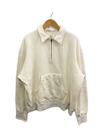 【中古】saby◆TYPE 60s HALF ZIP SWEAT/スウェット/3/コットン/WHT/無地/23A-061110【メンズウェア】