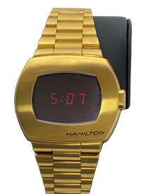 【中古】HAMILTON◆クォーツ腕時計/デジタル/GLD/h524240【服飾雑貨他】