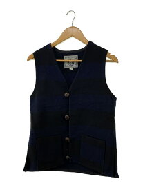 【中古】JELADO◆Riding BORDER VEST/ニットベスト(厚手)/M/コットン/NVY/CB02501【メンズウェア】