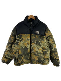 【中古】THE NORTH FACE◆ダウンジャケット/XL/ポリエステル/GRN/カモフラ【メンズウェア】