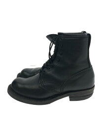 【中古】WESCO◆レースアップブーツ/--/BLK/レザー【シューズ】