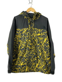 【中古】THE NORTH FACE◆マウンテンパーカ/L/ナイロン/BLK/総柄/NP61960【メンズウェア】