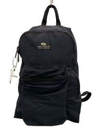 【中古】BEAMS BOY◆DAY PACK MAT/リュック/ナイロン/BLK【バッグ】