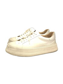 【中古】JIL SANDER◆ローカットスニーカー/40/BEG/レザー/JS32108A【シューズ】