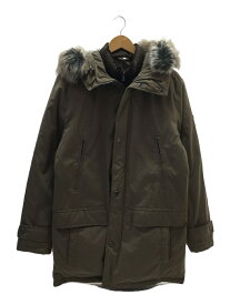 【中古】MICHAEL KORS◆ロングダウンジャケット/S/ポリエステル/KHK/MKJ791896/マイケルコース【レディースウェア】