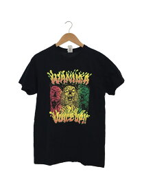 【中古】GILDAN◆Tシャツ/M/コットン/BLK/総柄【メンズウェア】