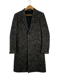 【中古】Lithium homme◆チェスターコート/44/コットン/GRY/無地/LH19-0221【メンズウェア】