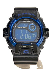 【中古】CASIO◆G-SHOCK クォーツ腕時計(G-8900A)/BLK-BLU【服飾雑貨他】