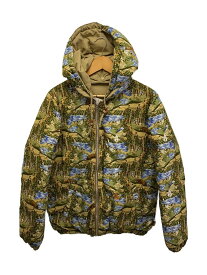 【中古】STUSSY◆ダウンジャケット/M/ポリエステル/マルチカラー/総柄【メンズウェア】