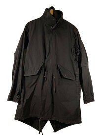 【中古】yohji yamamoto POUR HOMME◆製品染めモッズコート/2/コットン/ブラック/HP-C17-800/中綿ライナーベスト付属【メンズウェア】