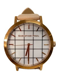 【中古】CHRISTIAN PAUL◆クォーツ腕時計/アナログ/WHT【服飾雑貨他】