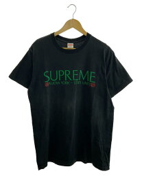 【中古】Supreme◆20AW/nuova york tee/Tシャツ/M/コットン/BLK【メンズウェア】