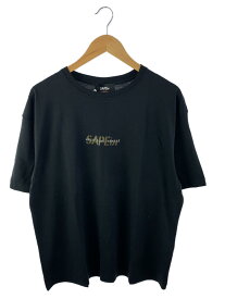 【中古】A Elegantes SAPEur◆Tシャツ/L/コットン/BLK/A0023-323/MASATOSHI HAMADA【メンズウェア】