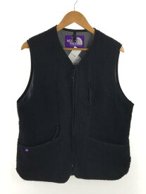 【中古】THE NORTH FACE PURPLE LABEL◆フリースベスト/Wool Boa WINDSTOPPER Field Vest/M/BLK/NA2350N【メンズウェア】