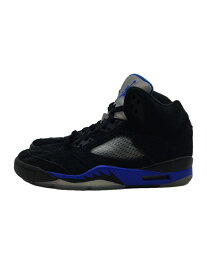 【中古】NIKE◆AIR JORDAN 5 RETRO_エア ジョーダン 5 レトロ/25.5cm/BLK【シューズ】