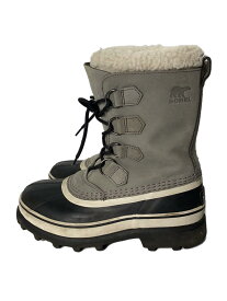 【中古】SOREL◆ブーツ/24cm/GRY/スウェード/1003812051【シューズ】