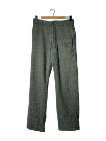【中古】Engineered Garments◆ストレートパンツ/ヘリンボーン/ボトム/30/ツイード/GRY【メンズウェア】