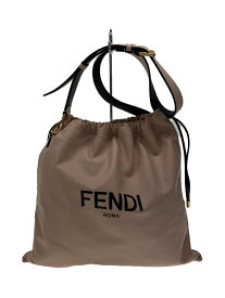 【中古】FENDI◆ショルダーバッグ/レザー/PNK/プリント//【バッグ】