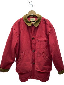 【中古】L.L.Bean◆ジャケット/L/コットン/RED/R641【メンズウェア】