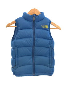 【中古】THE NORTH FACE◆ベスト/120cm/ナイロン/BLU/無地/NDJ91501【キッズ】