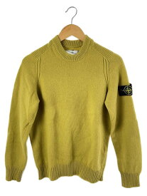 【中古】STONE ISLAND◆セーター(厚手)/S/ウール/イエロー//【メンズウェア】