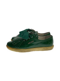 【中古】PRADA◆シューズ/35/GRN/エナメル【シューズ】