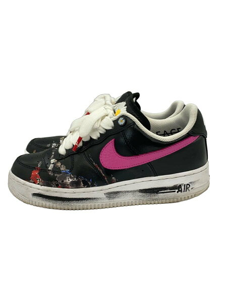 【中古】NIKE◆X PEACEMINUSONE AIR FORCE 1_X ピースマイナスワン エアフォース 1/25.5cm/BLK【シューズ】