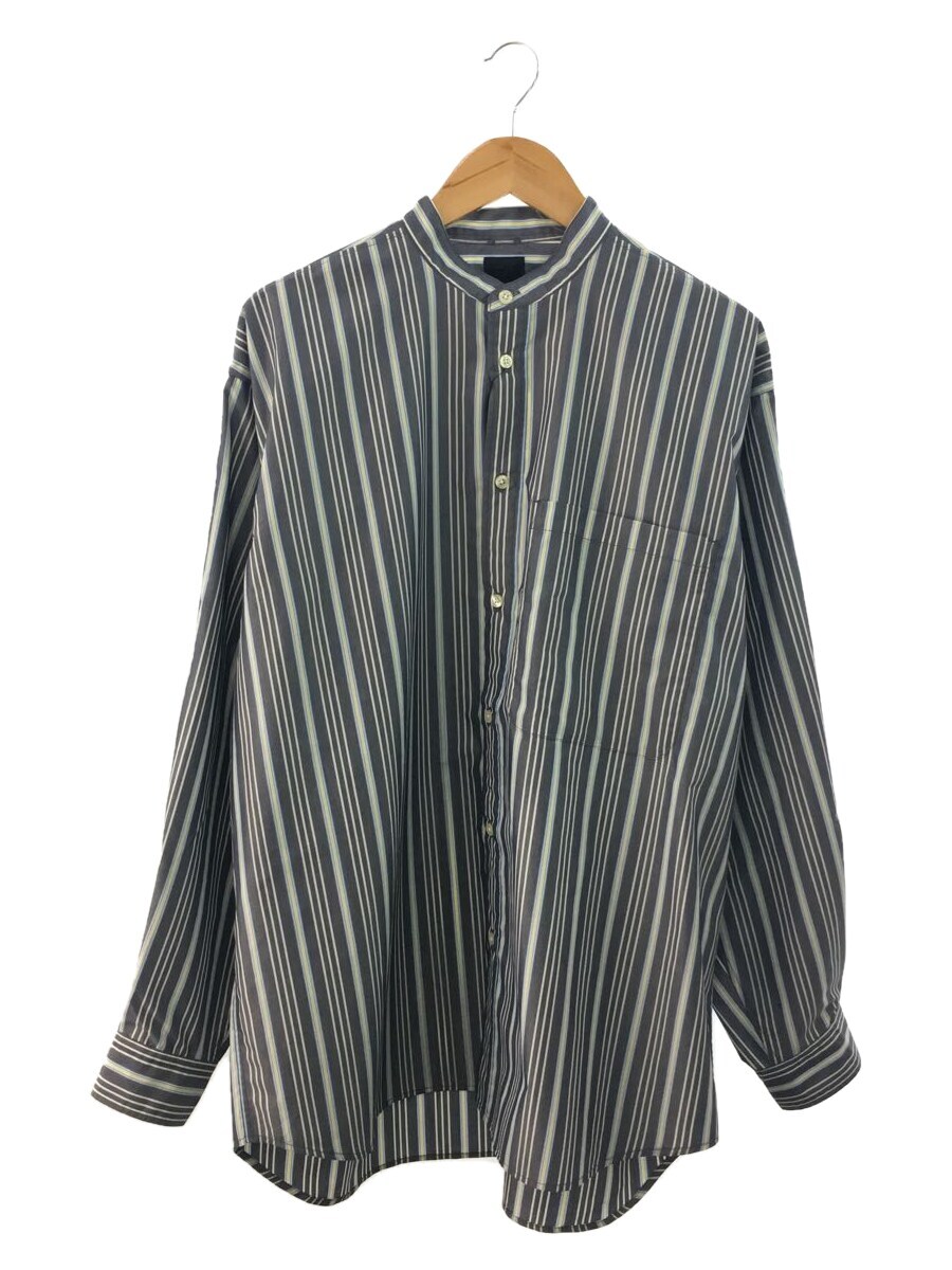 [Japan Used Fashion] Daiwa Pier39 Tech Band Collar Shirts L/S  Stripe/L/Polyeste