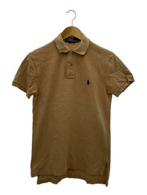 【中古】POLO RALPH LAUREN◆ポロシャツ/XS/コットン/BRW/無地/mnblknim1i00260//【レディースウェア】