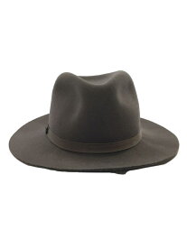 【中古】NEWYORK HAT&CAP CO.◆中折れハット/L/ウール/BRW/メンズ【服飾雑貨他】