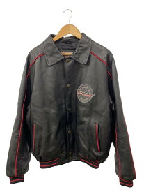 【中古】RUFF RYDERS◆レザージャケット・ブルゾン/XXL/レザー/BLK【メンズウェア】