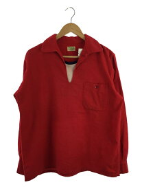 【中古】Monterey TWIN SPORT/ネルシャツ/M/コーデュロイ/RED/無地/ネルスキッパーシャツ【メンズウェア】