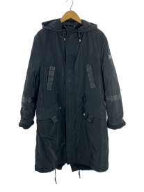 【中古】John Richmond◆KAPUT PARKA/裏ボアブルゾン/コート/16/ポリエステル/BLK/無地/RMA20200PK【レディースウェア】