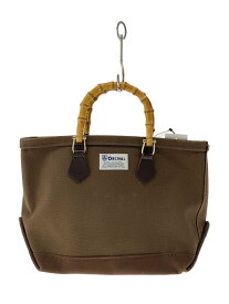 【中古】ORCIVAL◆トートバッグ/コットン/BRW/無地/バンブー【バッグ】