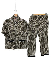 【中古】Supreme◆セットアップ/S/ポリエステル/BLK/総柄//【メンズウェア】