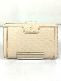 【中古】Samantha Thavasa◆2つ折り財布/ベージュ/総柄/レディース/2210220007/ポムディスポワール型押し【服飾雑貨他】