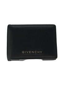 【中古】GIVENCHY◆3つ折り財布/レザー/BLK/レディース/型崩れ有【服飾雑貨他】