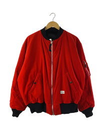 【中古】BEDWIN & THE HEARTBREAKERS◆VELVETINE TYPE MA-1 JACKET/ジャケット/3/コットン/BLK【メンズウェア】