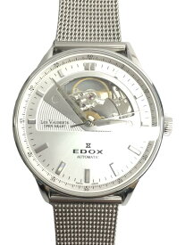 【中古】EDOX◆LES VAUBERTS OPEN HEART/自動巻腕時計/アナログ/SLV/SLV【服飾雑貨他】