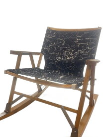 【中古】Kermit Chair◆チェア/1人用/BLK/カスタム/ロッキングベースセット/クラックデザインシート【スポーツ】
