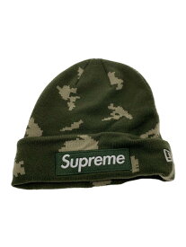 【中古】Supreme◆ニットキャップ/FREE/アクリル/GRN/カモフラ/メンズ【服飾雑貨他】