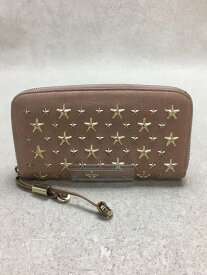 【中古】JIMMY CHOO◆長財布/デニム/PNK/レディース/メタリックデニム/スタースタッズ【服飾雑貨他】