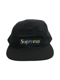 【中古】Supreme◆19SS/Holographic Logo Camp Cap/キャップ/ブラック【服飾雑貨他】