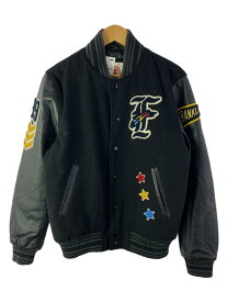 【中古】FRANKLIN&amp;MARSHALL◆スタジャン/M/ウール/BLK【メンズウェア】