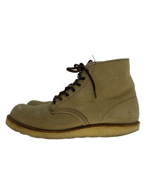 【中古】RED WING◆ウェスタンブーツ/US8/BEG/スウェード/8167【シューズ】