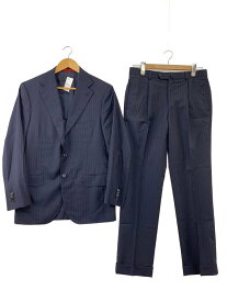 【中古】ISAIA◆スーツ/46/ウール/NVY/ストライプ/PR410004738【メンズウェア】