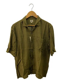 【中古】gold◆半袖シャツ/S/レーヨン/KHK/GL37545【メンズウェア】