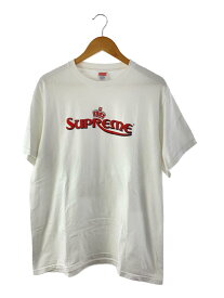 【中古】Supreme◆23SS/Crown Tee/Tシャツ/M/コットン/ホワイト【メンズウェア】